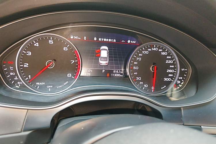 Used Audi A6L 2018 30th Anniversary Edition 45 TFSI quattro Sport model Odometer Close Up