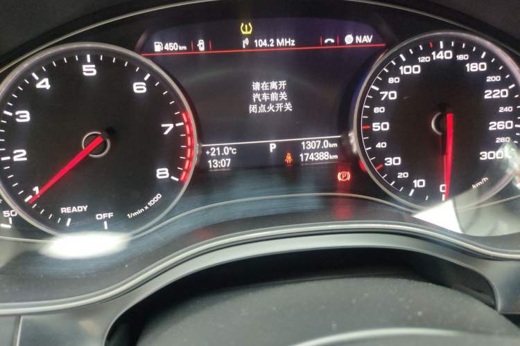 Used Audi A6L 2018 30th Anniversary Edition 35 TFSI Fashion Model Odometer Close Up