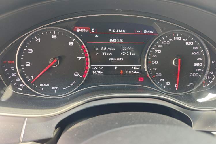 Used Audi A6L 2018 30th Anniversary Edition 45 TFSI quattro Sport model Odometer Close Up