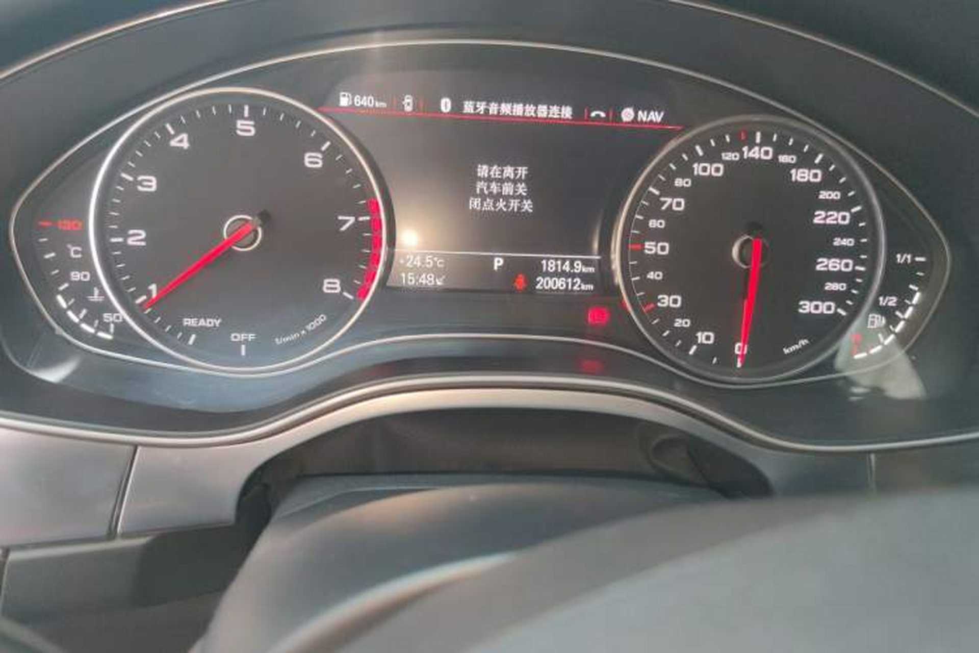 Used Audi A6L 2018 35 TFSI Collector's Edition Odometer Close Up