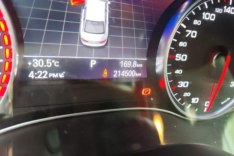Used Audi A6L 2018 30th Anniversary Edition TFSI Trendy Model Odometer Close Up