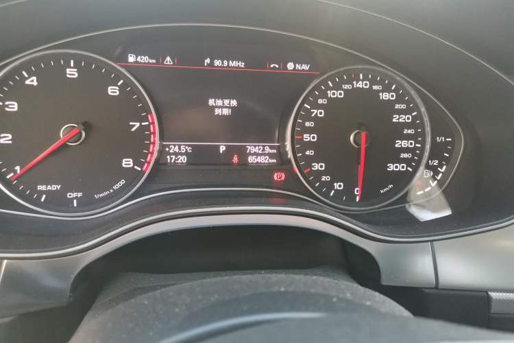 Used Audi A6L 2018 30th Anniversary Edition 35 TFSI Fashion Model Odometer Close Up