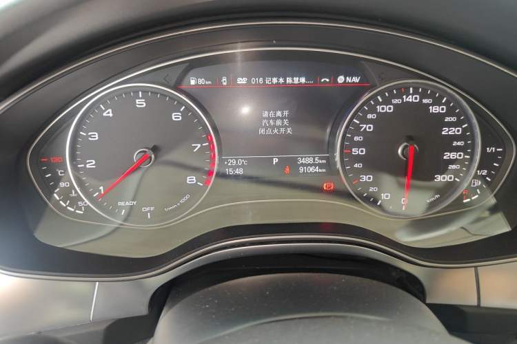 Used Audi A6L 2018 35 TFSI Collector's Edition Odometer Close Up