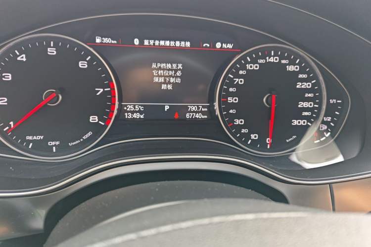 Used Audi A6L 2018 30th Anniversary Edition 35 TFSI Fashion Model Odometer Close Up