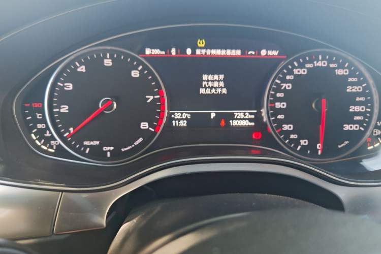 Used Audi A6L 2018 30th Anniversary Edition 35 TFSI Fashion Model Odometer Close Up