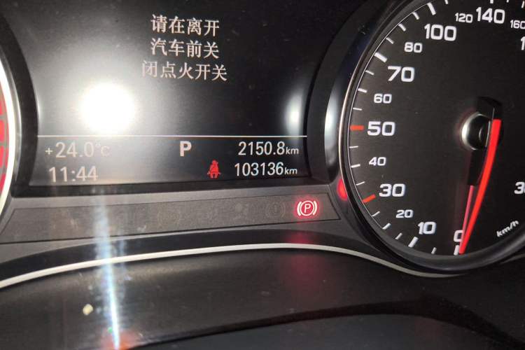 Used Audi A6L 2018 30th Anniversary Edition 35 TFSI Fashion Model Odometer Close Up