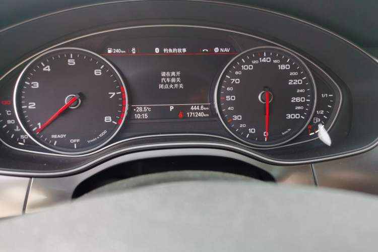 Used Audi A6L 2018 30th Anniversary Edition 35 TFSI Fashion Model Odometer Close Up