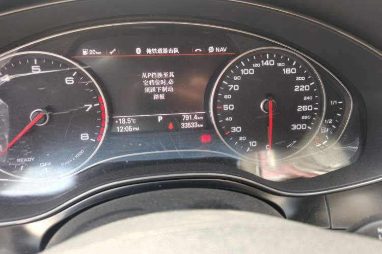 Used Audi A6L 2018 30th Anniversary Edition 35 TFSI Fashion Model Odometer Close Up
