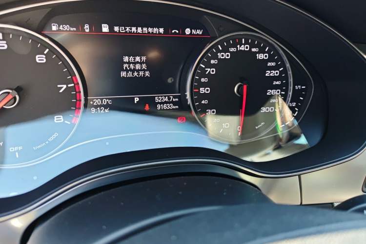 Used Audi A6L 2018 30th Anniversary Edition 35 TFSI Fashion Model Odometer Close Up