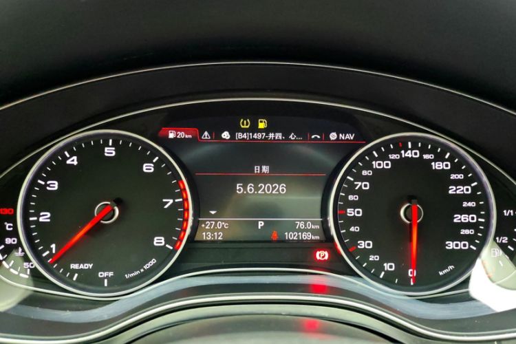 Used Audi A6L 2018 30th Anniversary Edition TFSI Trendy Model Odometer Close Up