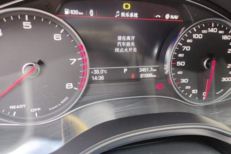 Used Audi A6L 2018 30th Anniversary Edition TFSI Trendy Model Odometer Close Up