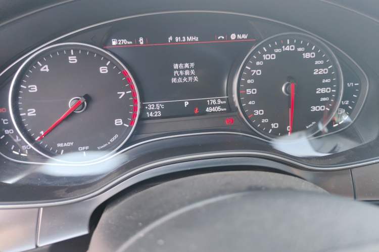 Used Audi A6L 2018 30th Anniversary Edition 45 TFSI quattro Sport model Odometer Close Up