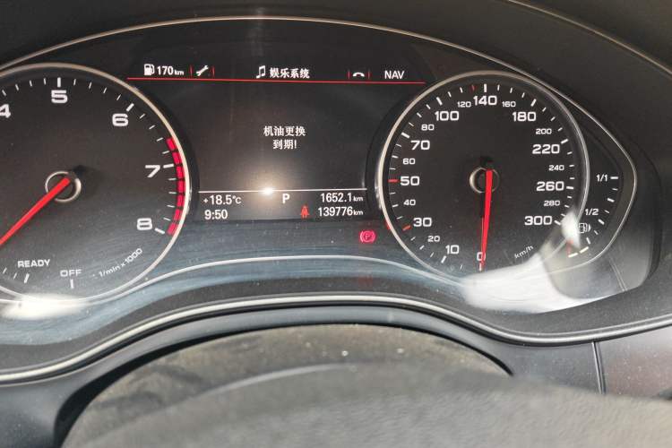 Used Audi A6L 2018 30th Anniversary Edition TFSI Trendy Model Odometer Close Up