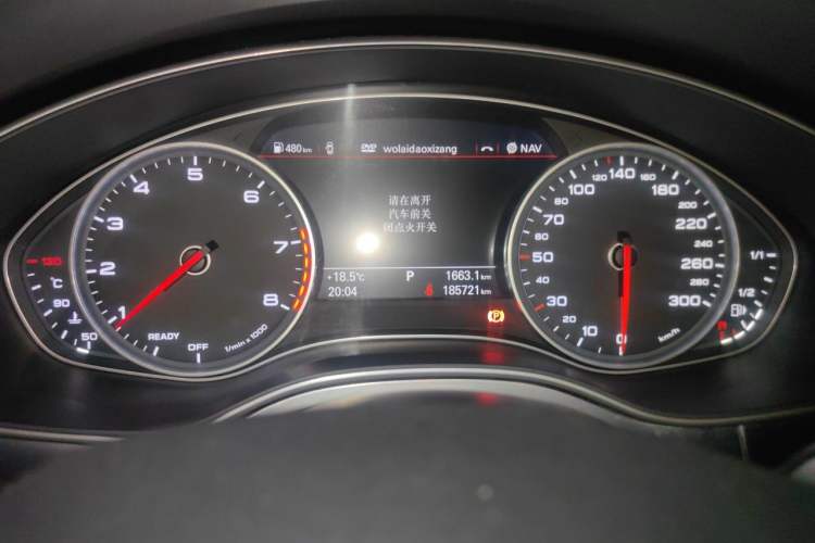 Used Audi A6L 2018 35 TFSI Collector's Edition Odometer Close Up