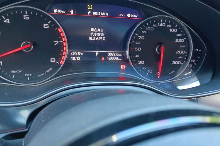 Used Audi A6L 2018 30th Anniversary Edition 45 TFSI quattro Sport model Odometer Close Up