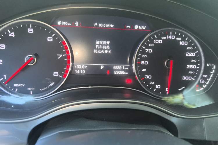 Used Audi A6L 2018 30th Anniversary Edition 30 FSI Style Model Odometer Close Up