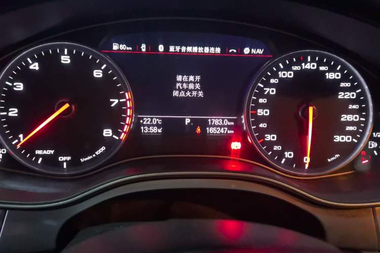 Used Audi A6L 2018 30th Anniversary Edition 35 TFSI Fashion Model Odometer Close Up
