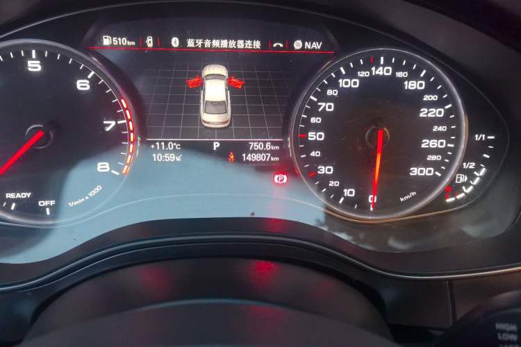 Used Audi A6L 2018 30th Anniversary Edition TFSI Trendy Model Odometer Close Up