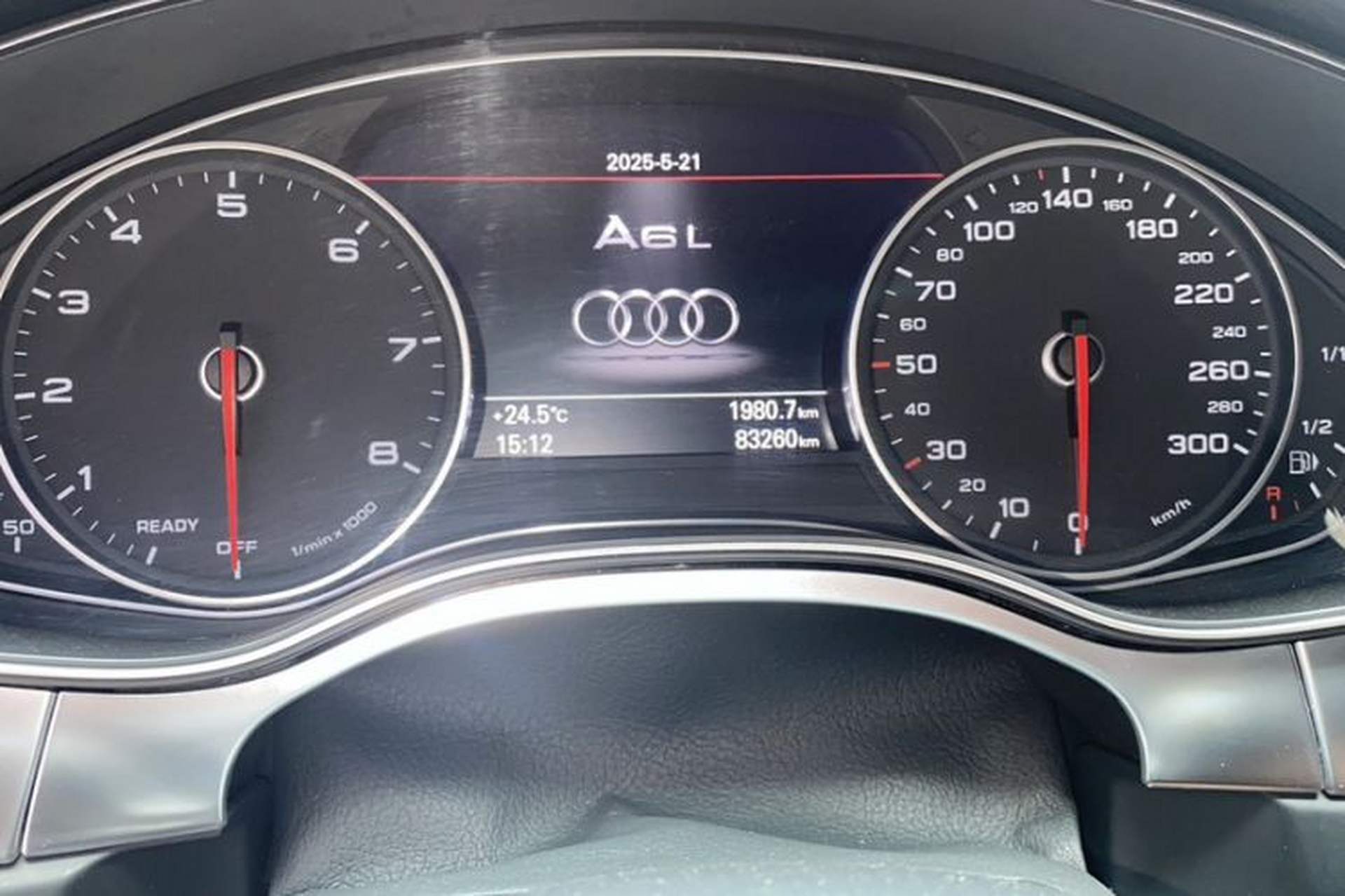 Used Audi A6L 2018 30th Anniversary Edition 45 TFSI quattro Sport model Odometer Close Up