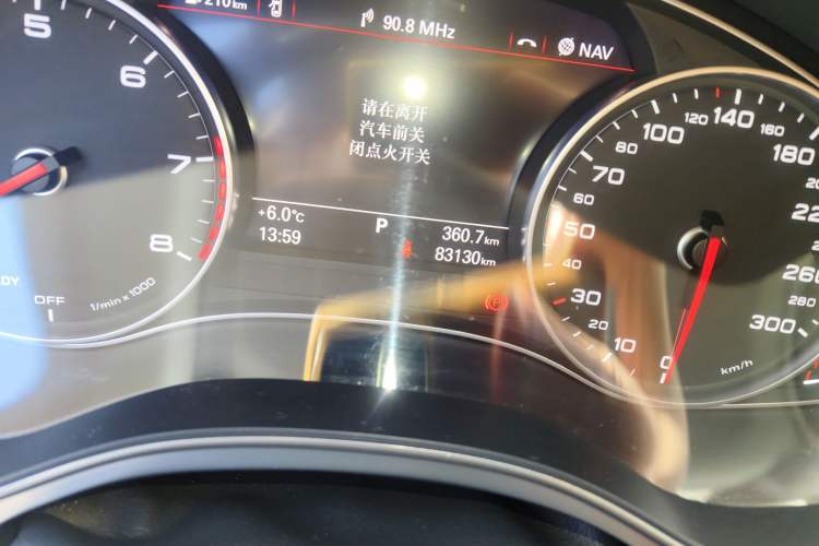 Used Audi A6L 2018 35 TFSI Collector's Edition Odometer Close Up