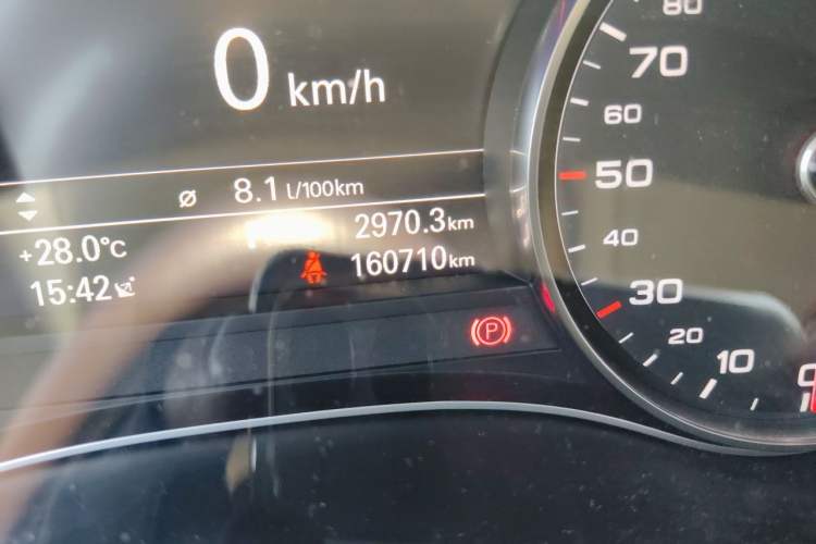 Used Audi A6L 2018 30th Anniversary Edition TFSI Trendy Model Odometer Close Up