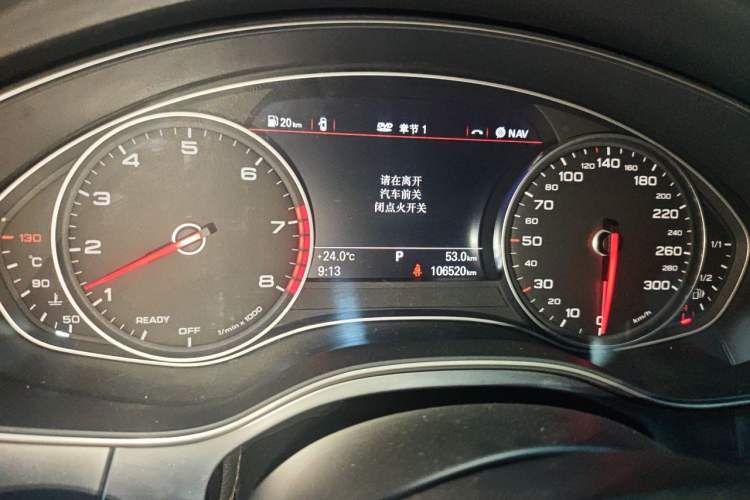 Used Audi A6L 2018 30th Anniversary Edition 35 TFSI Fashion Model Odometer Close Up