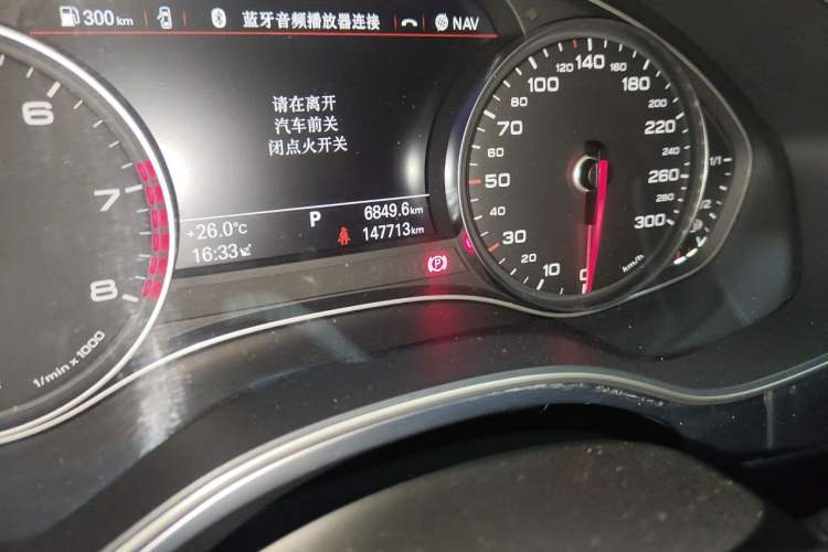 Used Audi A6L 2018 30th Anniversary Edition 35 TFSI Fashion Model Odometer Close Up
