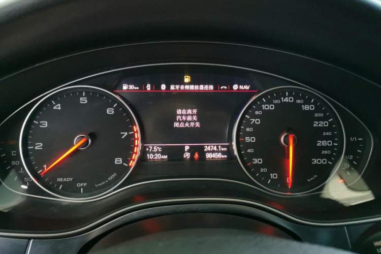 Used Audi A6L 2018 30th Anniversary Edition 35 TFSI Fashion Model Odometer Close Up