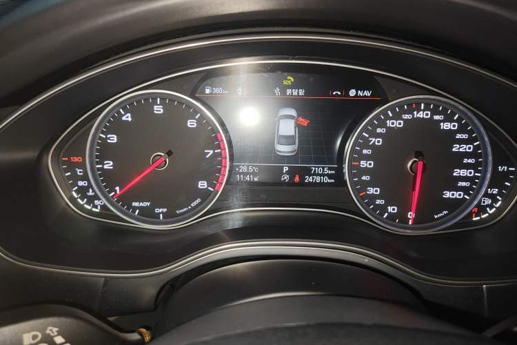 Used Audi A6L 2018 30th Anniversary Edition TFSI Trendy Model Odometer Close Up