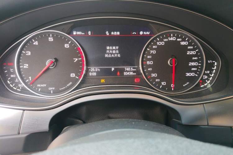 Used Audi A6L 2018 30th Anniversary Edition 30 FSI Style Model Odometer Close Up