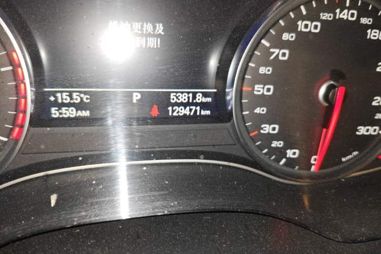 Used Audi A6L 2018 30th Anniversary Edition 35 TFSI Sport Edition Odometer Close Up