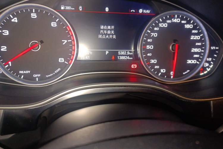 Used Audi A6L 2018 30th Anniversary Edition 30 FSI Style Model Odometer Close Up