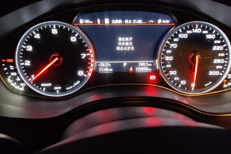 Used Audi A6L 2018 35 TFSI Collector's Edition Odometer Close Up