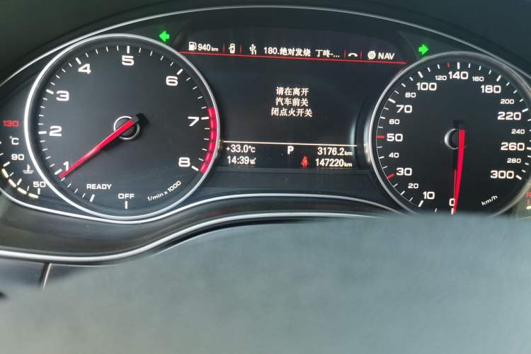 Used Audi A6L 2018 30th Anniversary Edition 35 TFSI Fashion Model Odometer Close Up