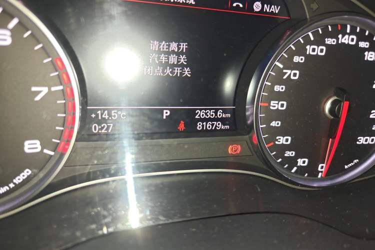 Used Audi A6L 2018 30th Anniversary Edition TFSI Trendy Model Odometer Close Up