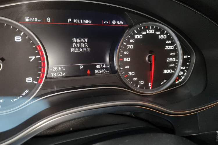 Used Audi A6L 2018 30th Anniversary Edition TFSI Trendy Model Odometer Close Up