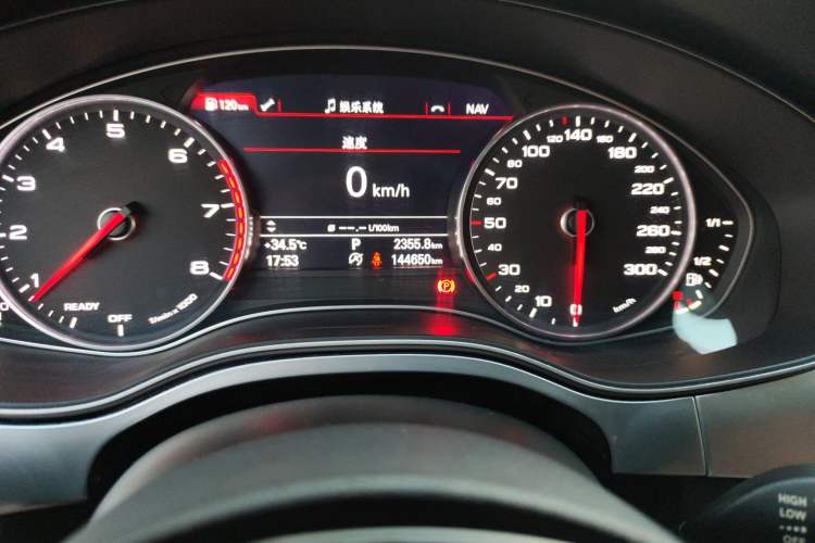 Used Audi A6L 2018 30th Anniversary Edition 45 TFSI quattro Luxury Model Odometer Close Up