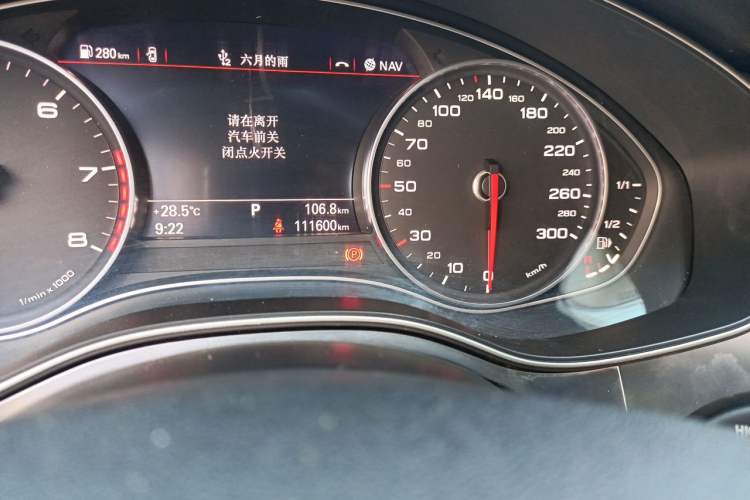 Used Audi A6L 2018 35 TFSI Collector's Edition Odometer Close Up