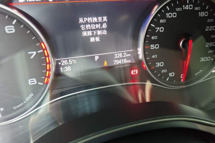 Used Audi A6L 2018 30th Anniversary Edition 35 TFSI Fashion Model Odometer Close Up