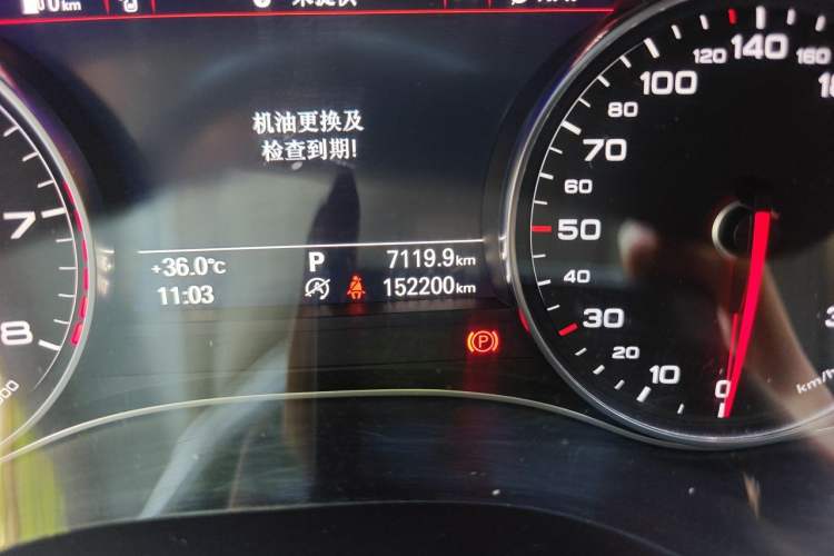 Used Audi A6L 2018 30th Anniversary Edition 35 TFSI Fashion Model Odometer Close Up