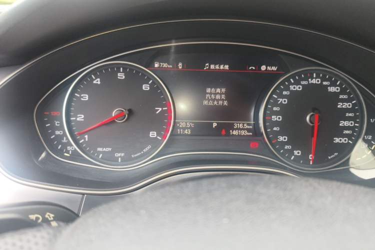 Used Audi A6L 2018 35 TFSI Collector's Edition Odometer Close Up