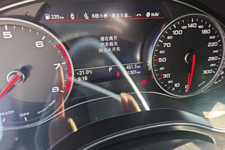 Used Audi A6L 2018 30th Anniversary Edition 45 TFSI quattro Sport model Odometer Close Up