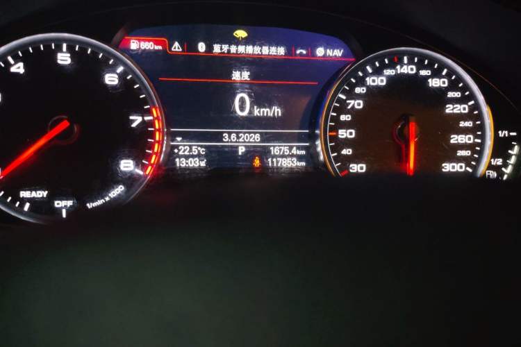 Used Audi A6L 2018 30th Anniversary Edition 35 TFSI Fashion Model Odometer Close Up