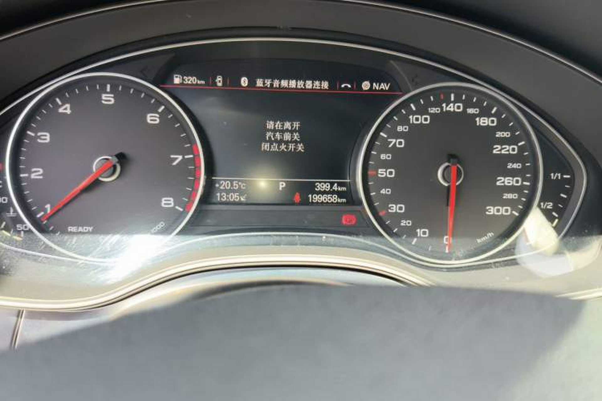 Used Audi A6L 2018 30th Anniversary Edition 35 TFSI Fashion Model Odometer Close Up