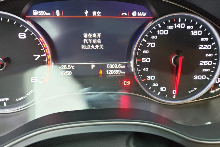 Used Audi A6L 2018 30th Anniversary Edition 30 FSI Style Model Odometer Close Up