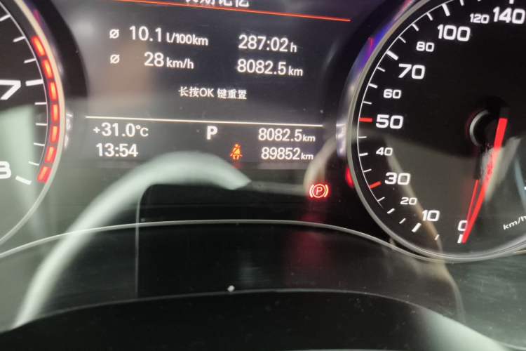 Used Audi A6L 2018 30th Anniversary Edition TFSI Trendy Model Odometer Close Up
