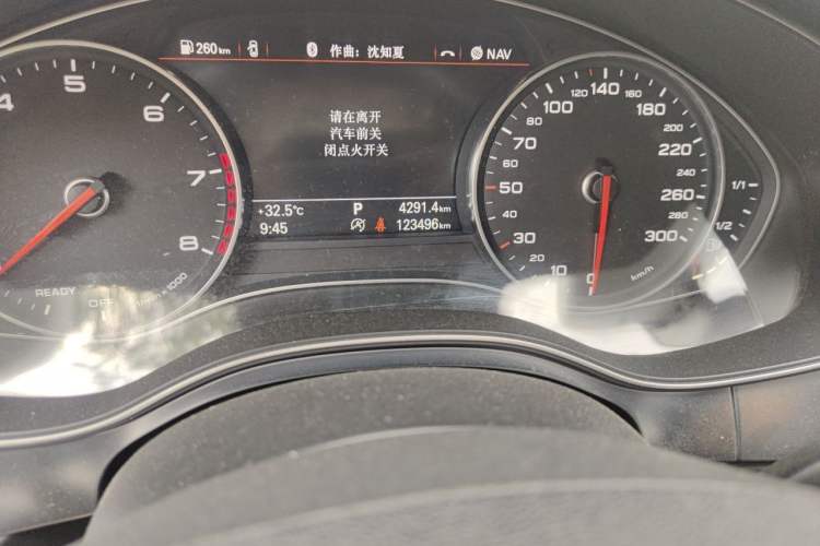 Used Audi A6L 2018 30th Anniversary Edition 35 TFSI Fashion Model Odometer Close Up
