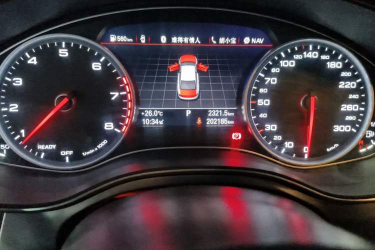 Used Audi A6L 2018 30th Anniversary Edition TFSI Trendy Model Odometer Close Up