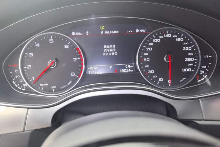 Used Audi A6L 2018 30th Anniversary Edition 45 TFSI quattro Sport model Odometer Close Up