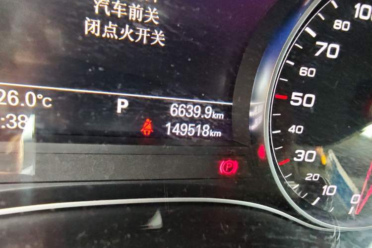 Used Audi A6L 2018 30th Anniversary Edition 35 TFSI Fashion Model Odometer Close Up